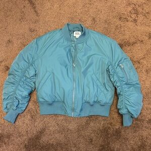 BDG Teal Zip Up Jacket